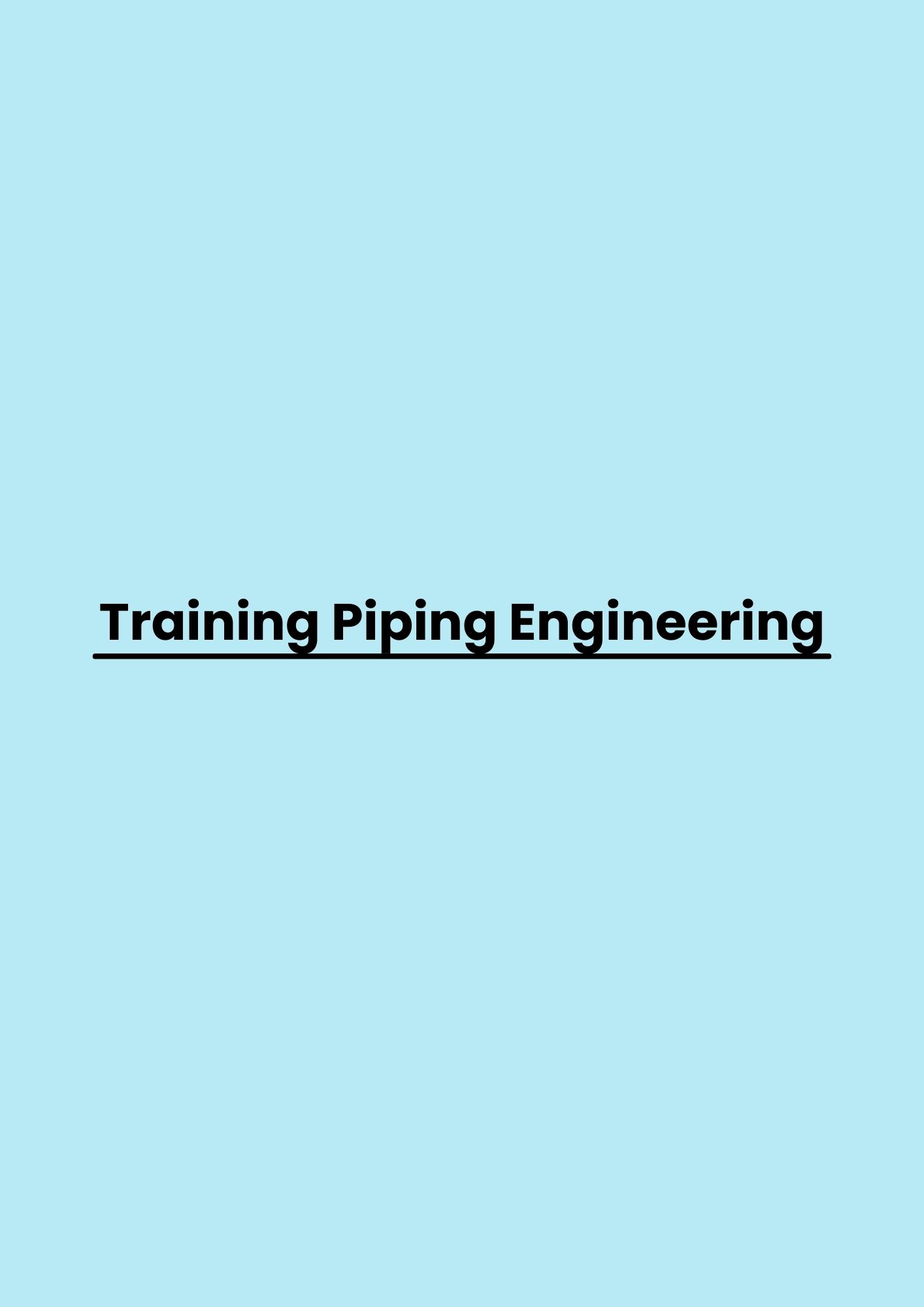 pelatihan Piping Engineering di jakarta