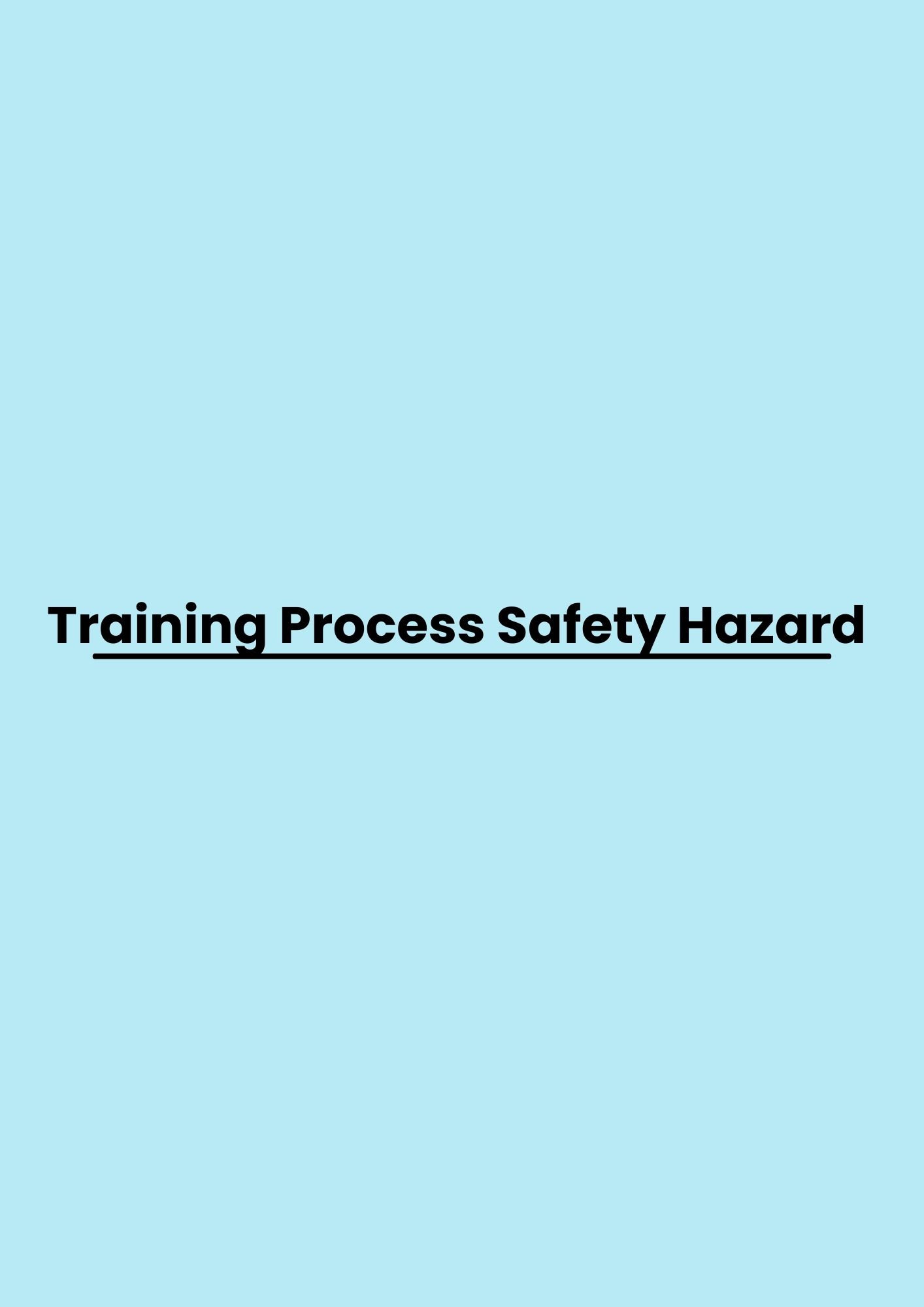 pelatihan Process Safety Hazard di jakarta