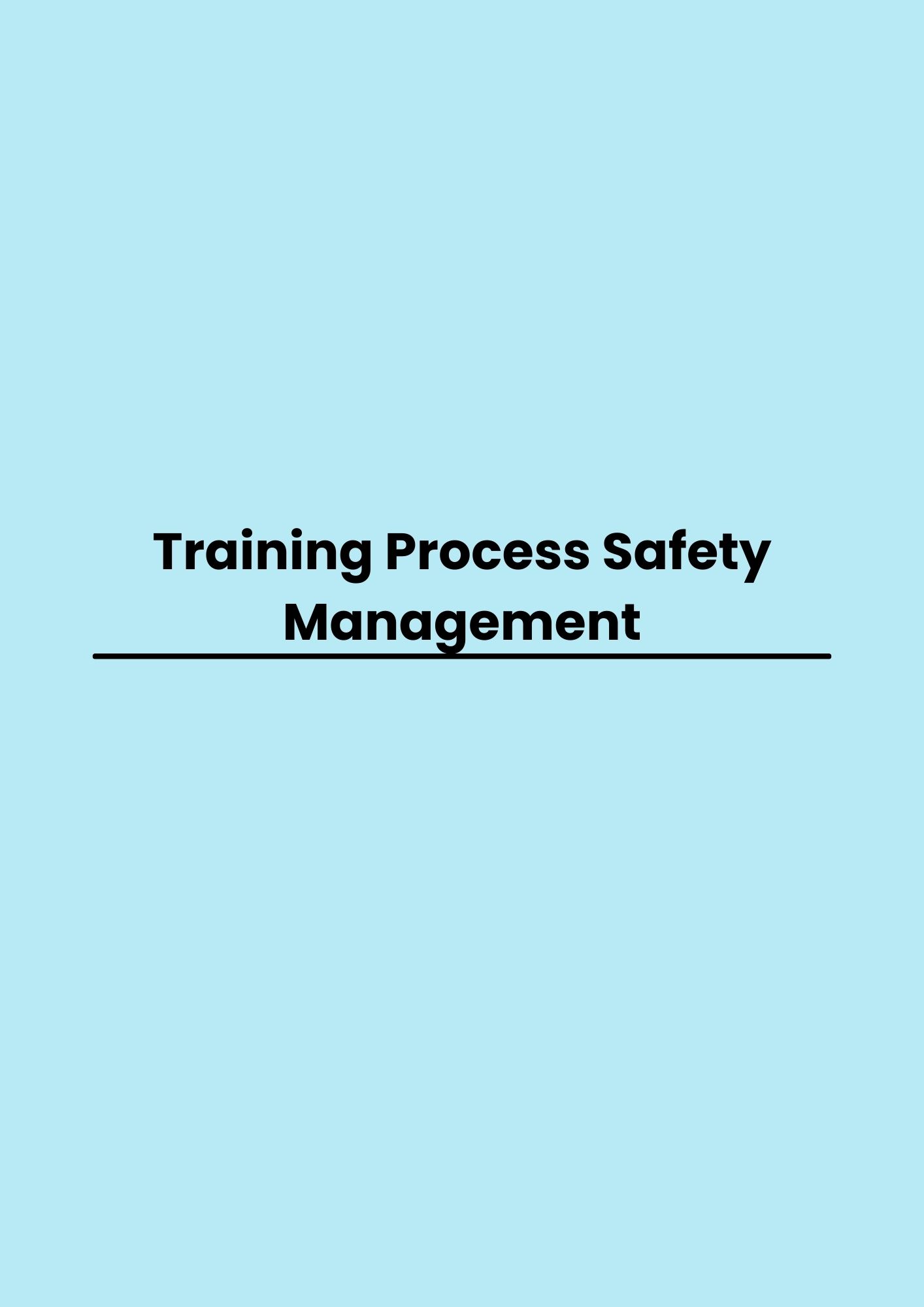 Training Process Safety Management pelatihan Process Safety Management di jakarta