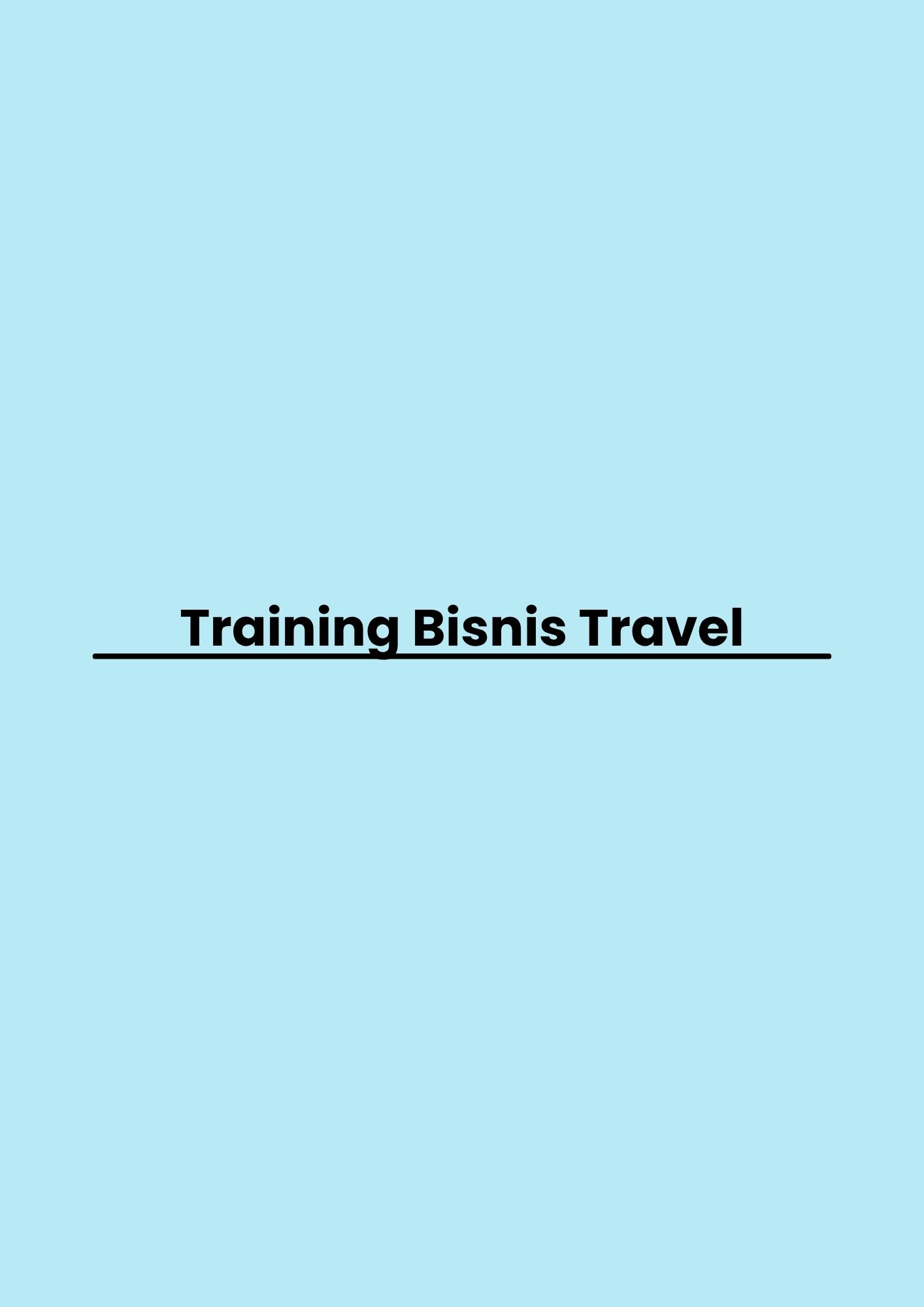 pelatihan Bisnis Travel di jakarta