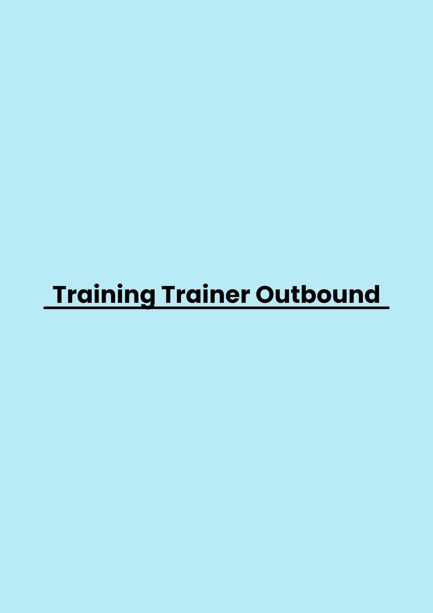 pelatihan Trainer Outbound di jakarta