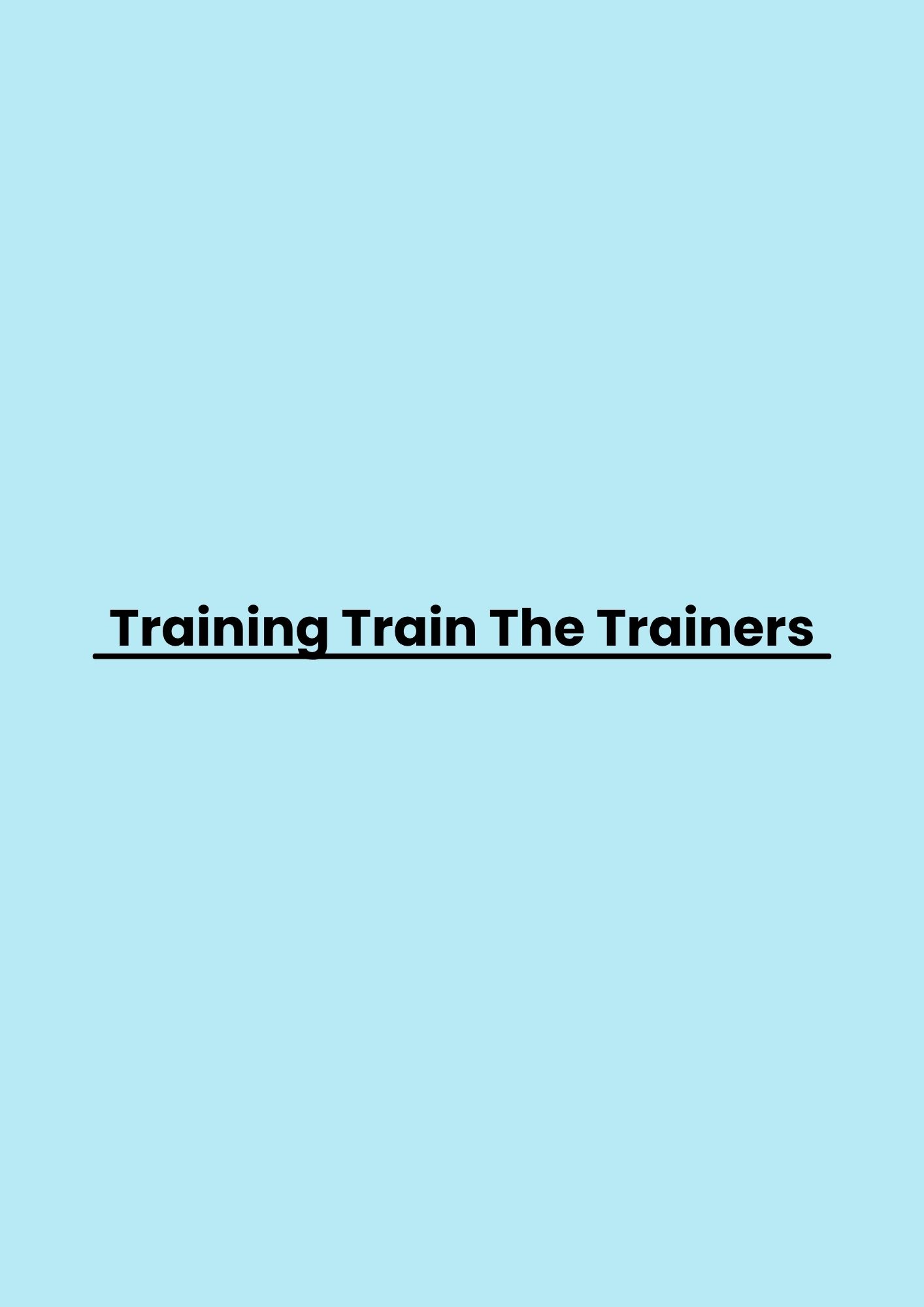 pelatihan Train The Trainers di jakarta