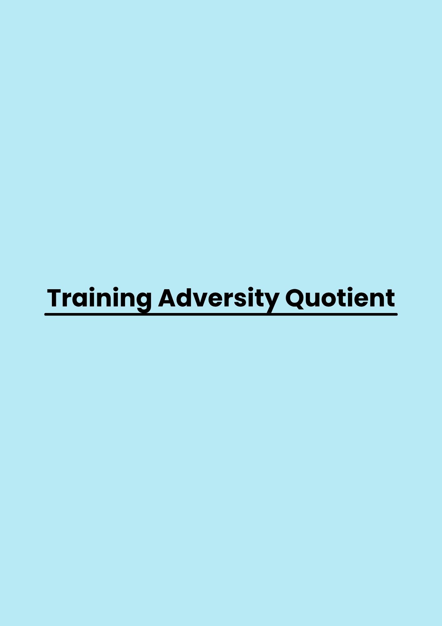 Training Adversity Quotient pelatihan Adversity Quotient di jakarta