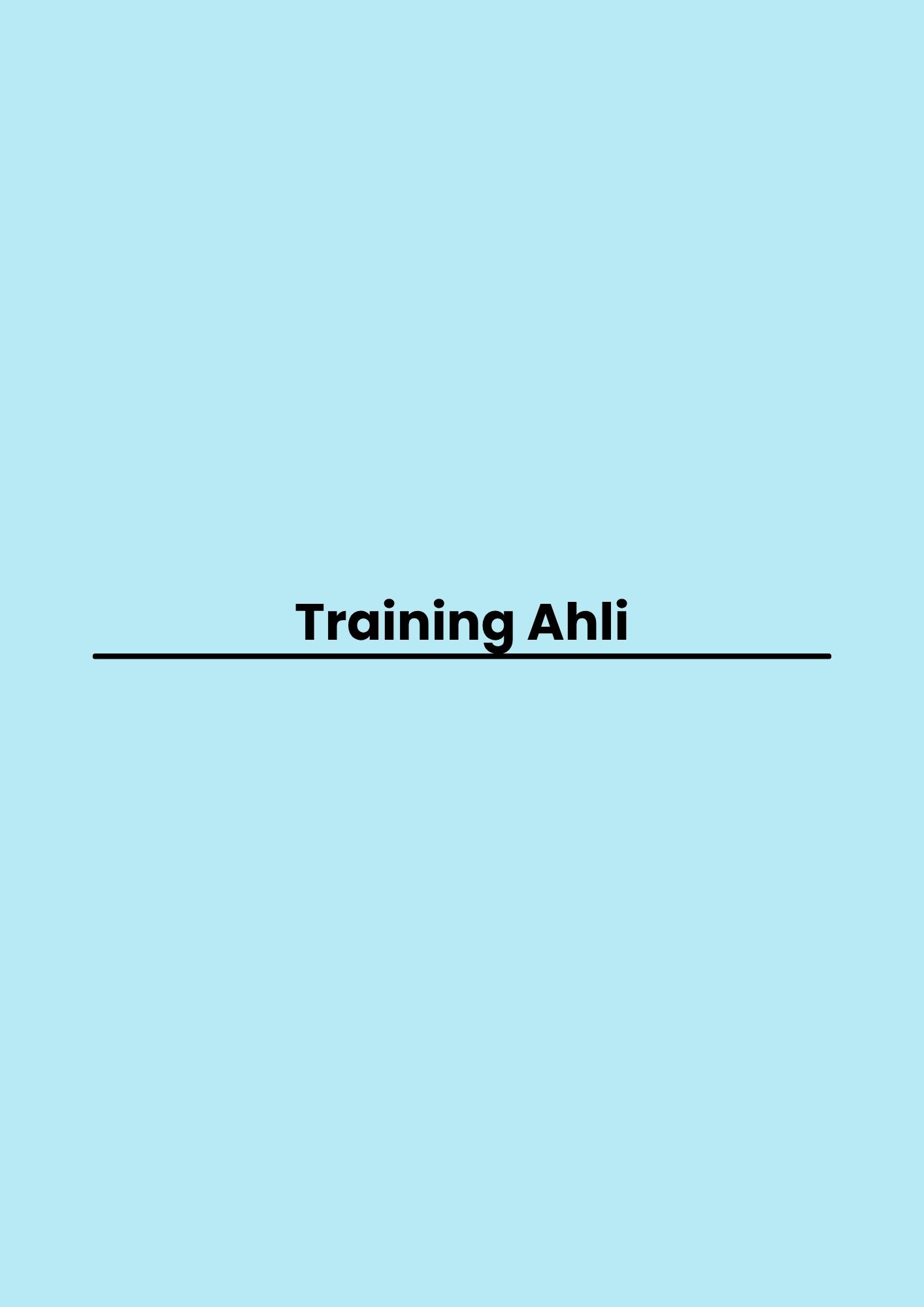 Training Ahli pelatihan Ahli di jakarta