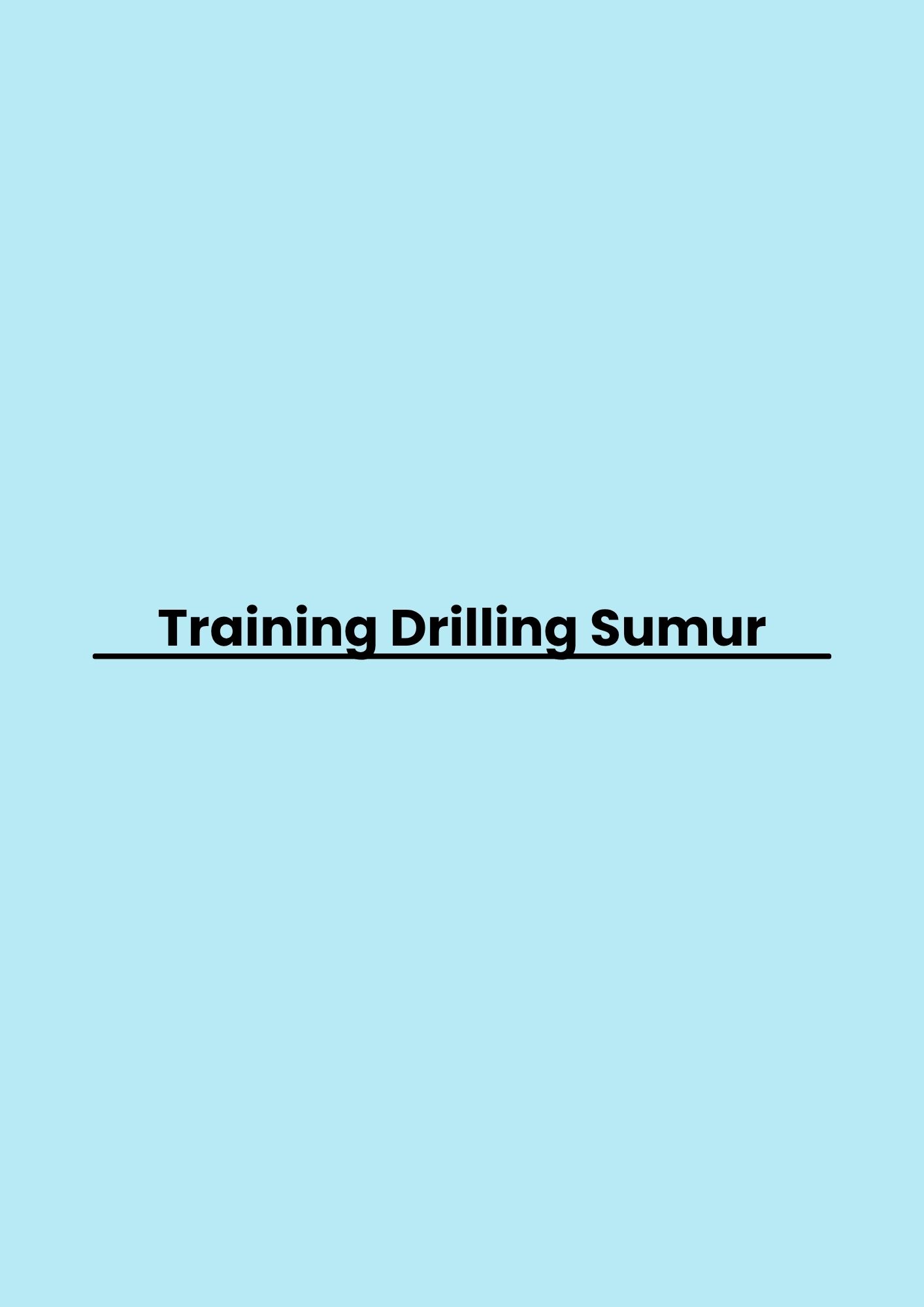 Training Drilling Sumur pelatihan Drilling Sumur di jakarta