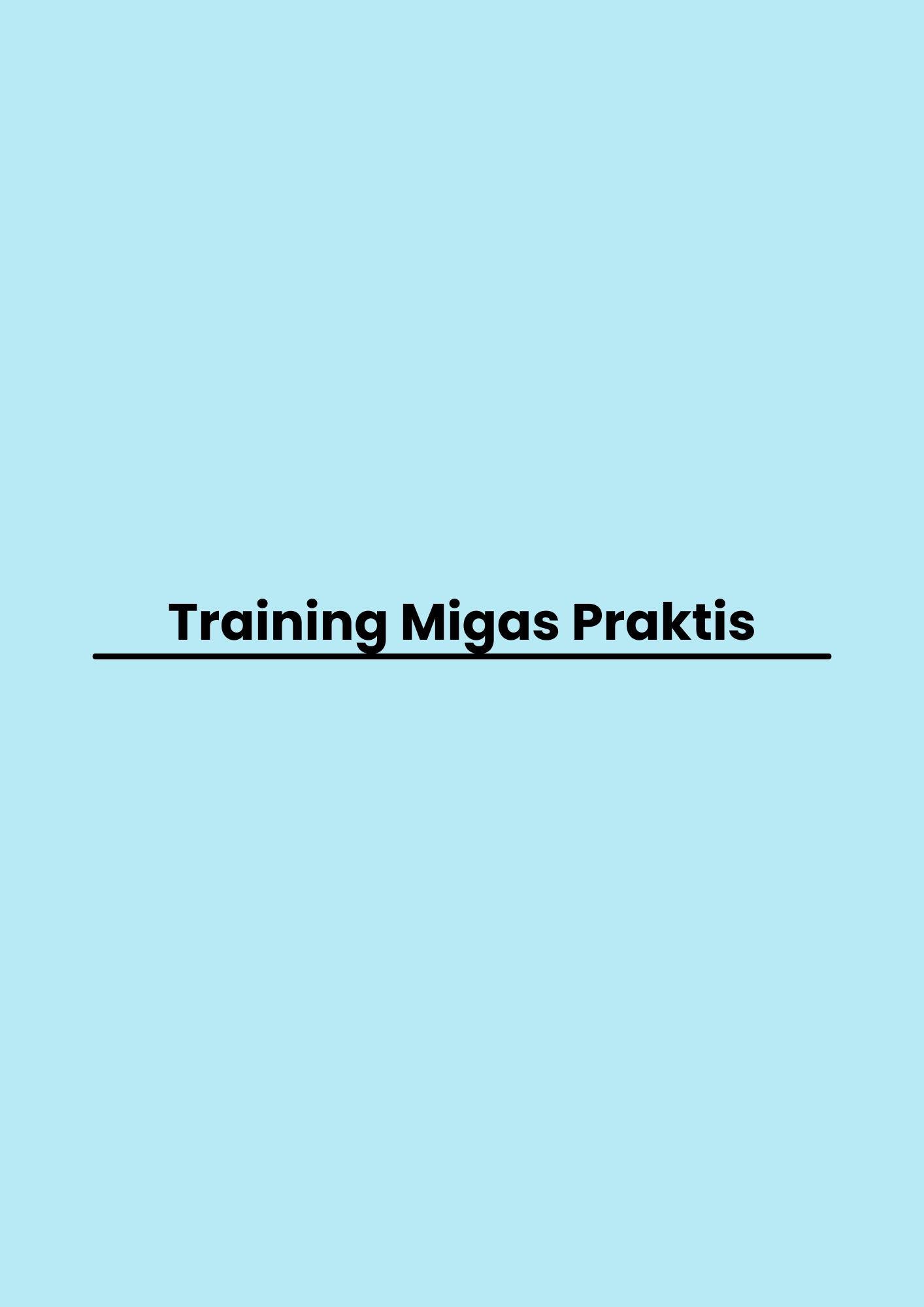 Training Migas Praktis pelatihan Migas Praktis di jakarta