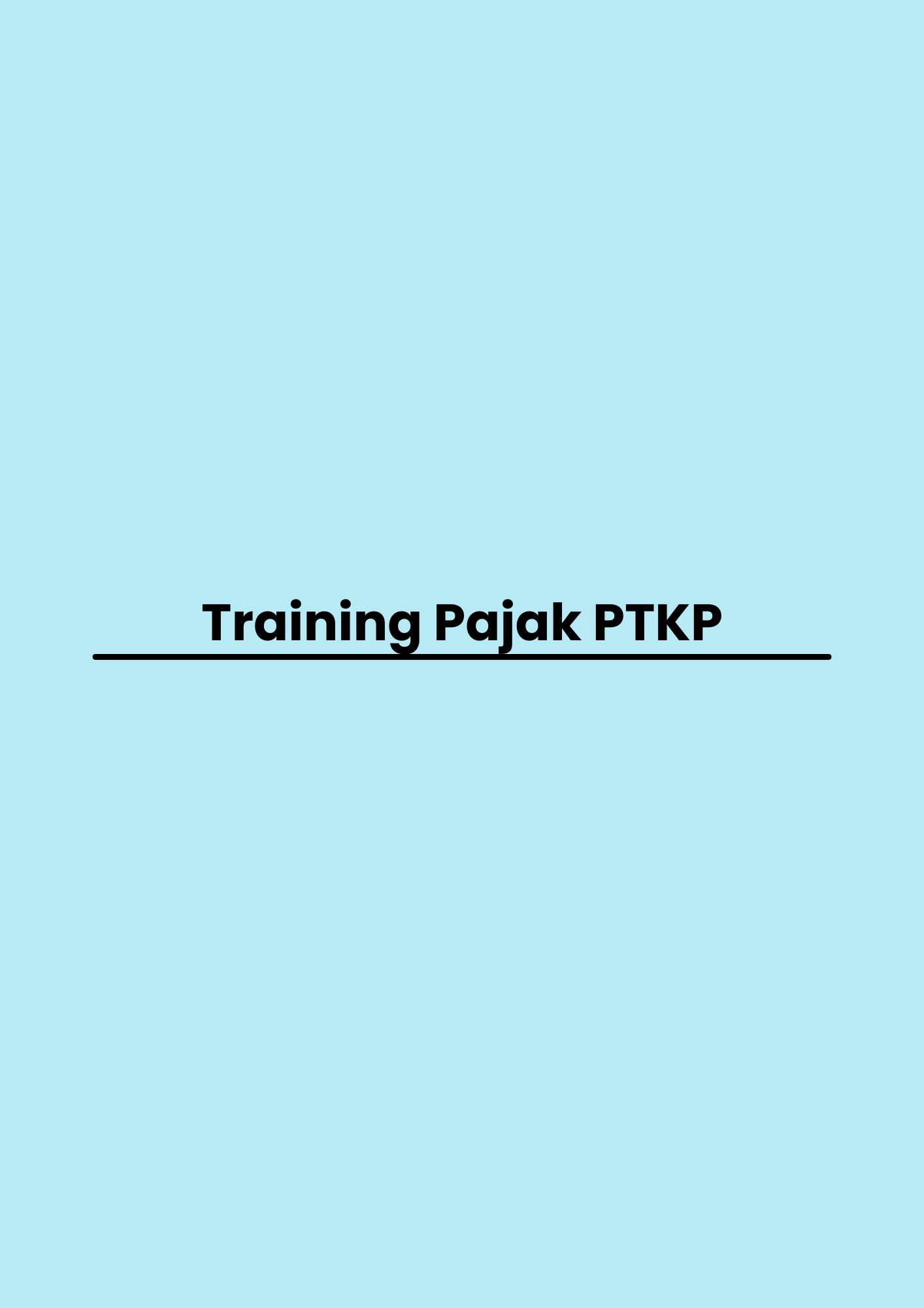 Training Pajak PTKP pelatihan Pajak PTKP di jakarta