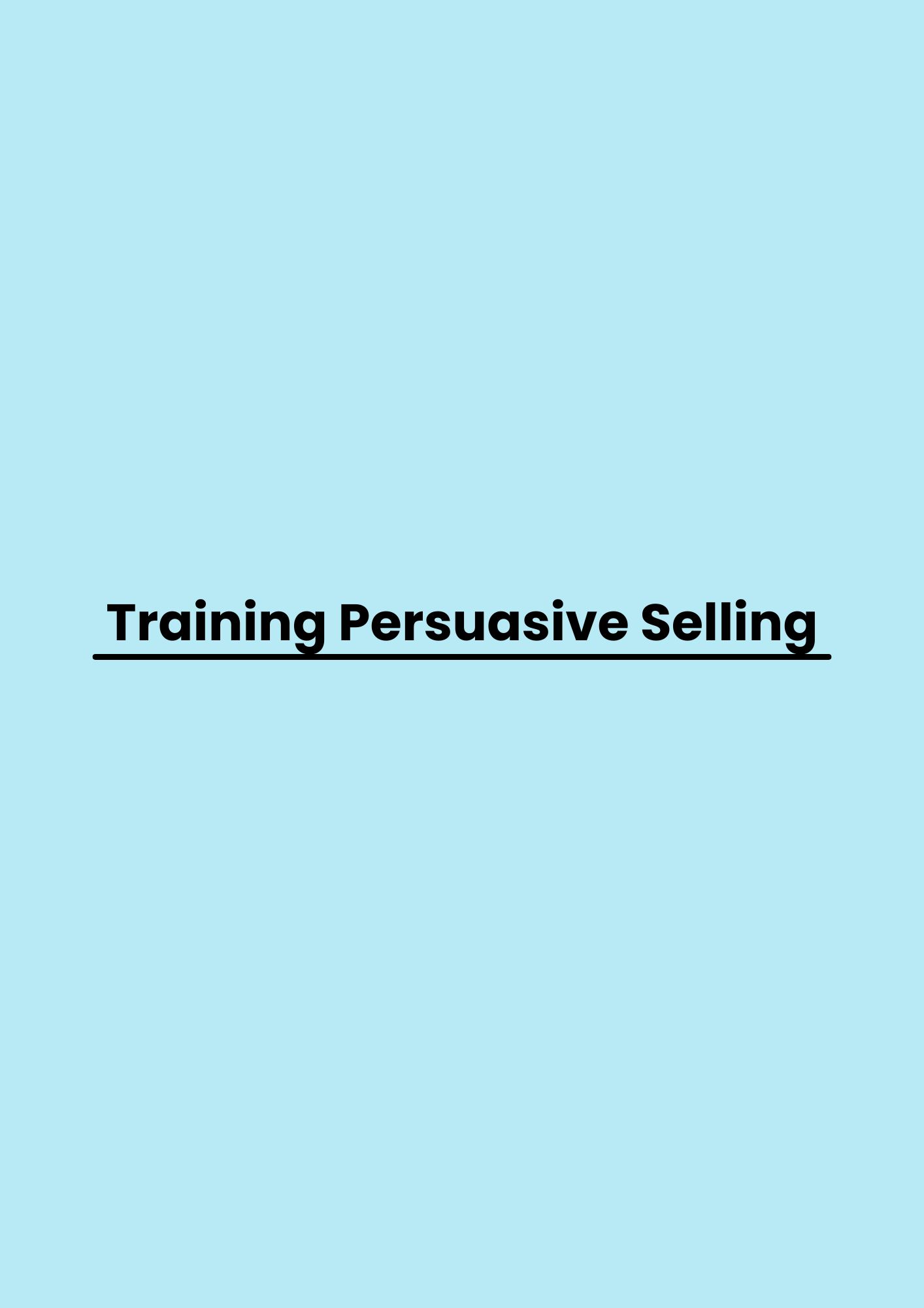 pelatihan Persuasive Selling di jakarta