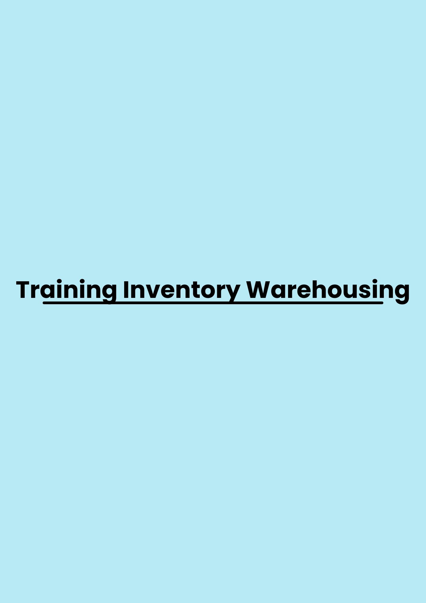 Training Inventory Warehousing pelatihan Inventory Warehousing di jakarta