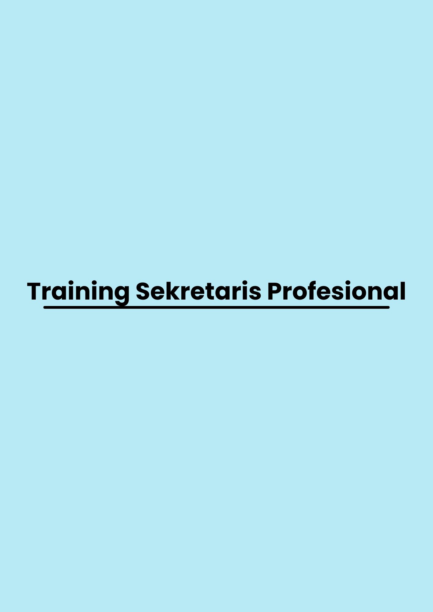 pelatihan Administrasi Personal di jakarta