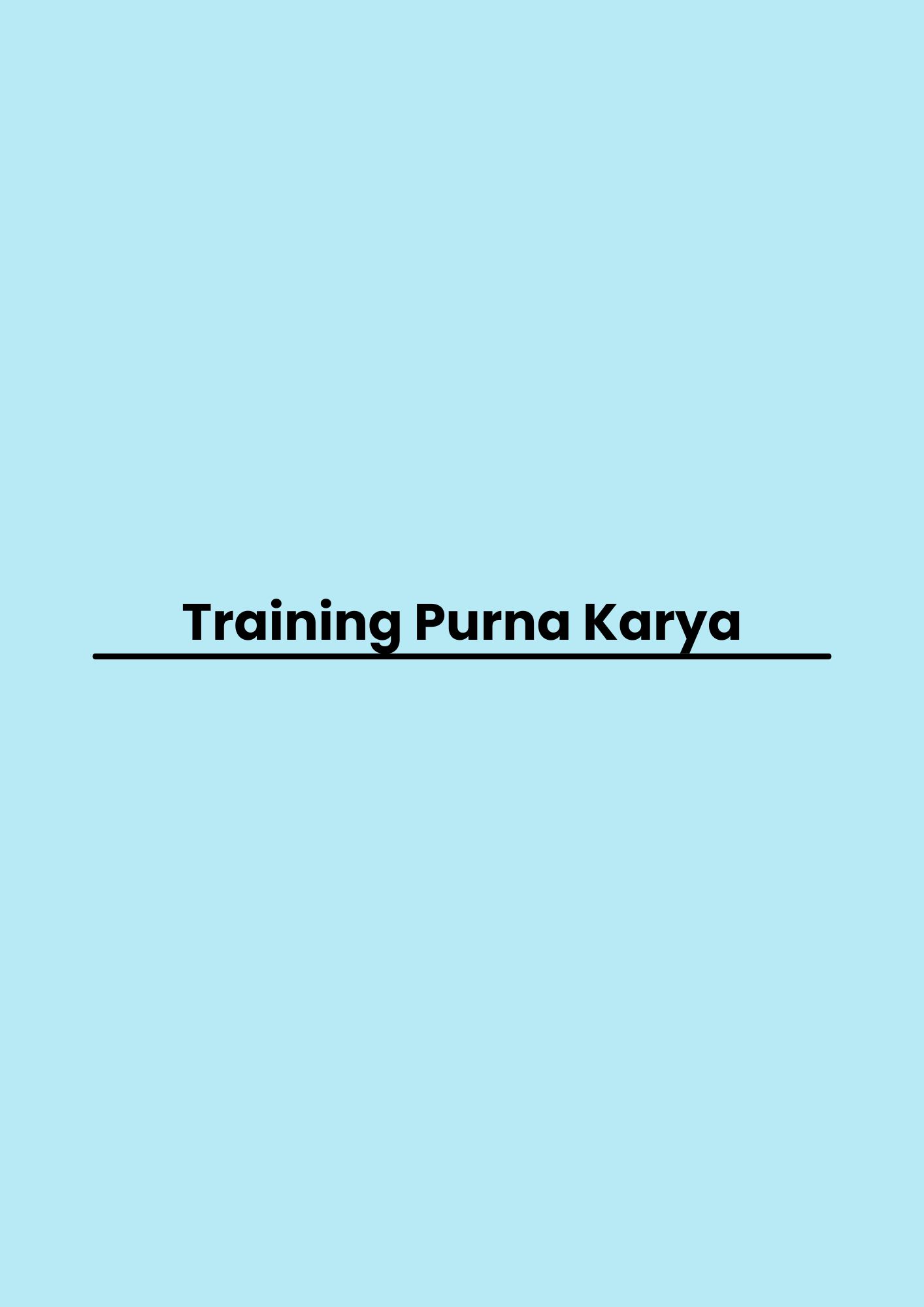 Training Purna Karya pelatihan Purna Karya di jakarta