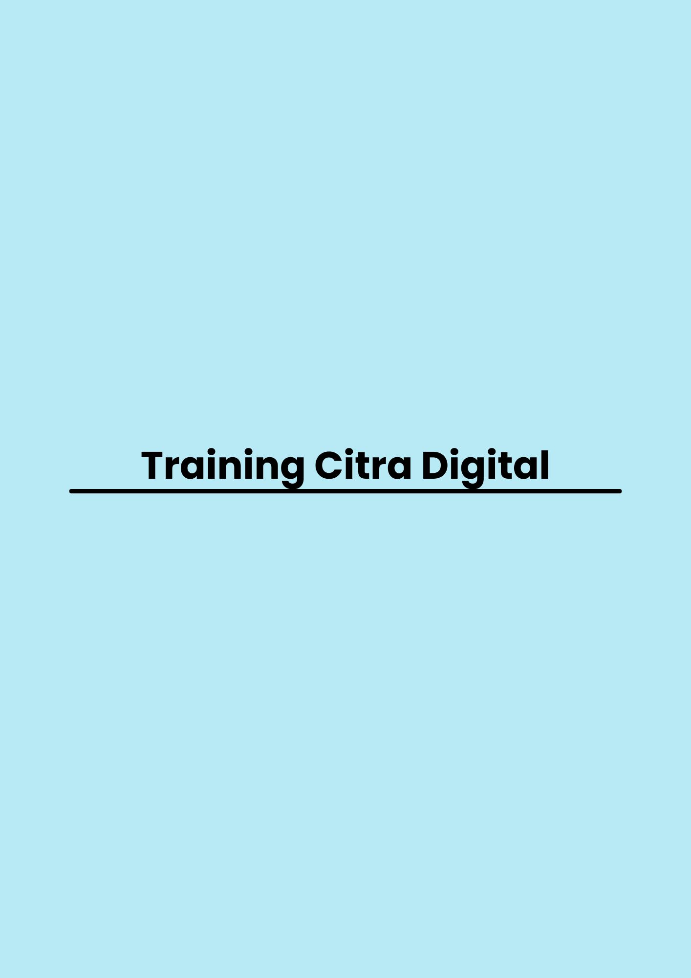 pelatihan Citra Digital di jakarta