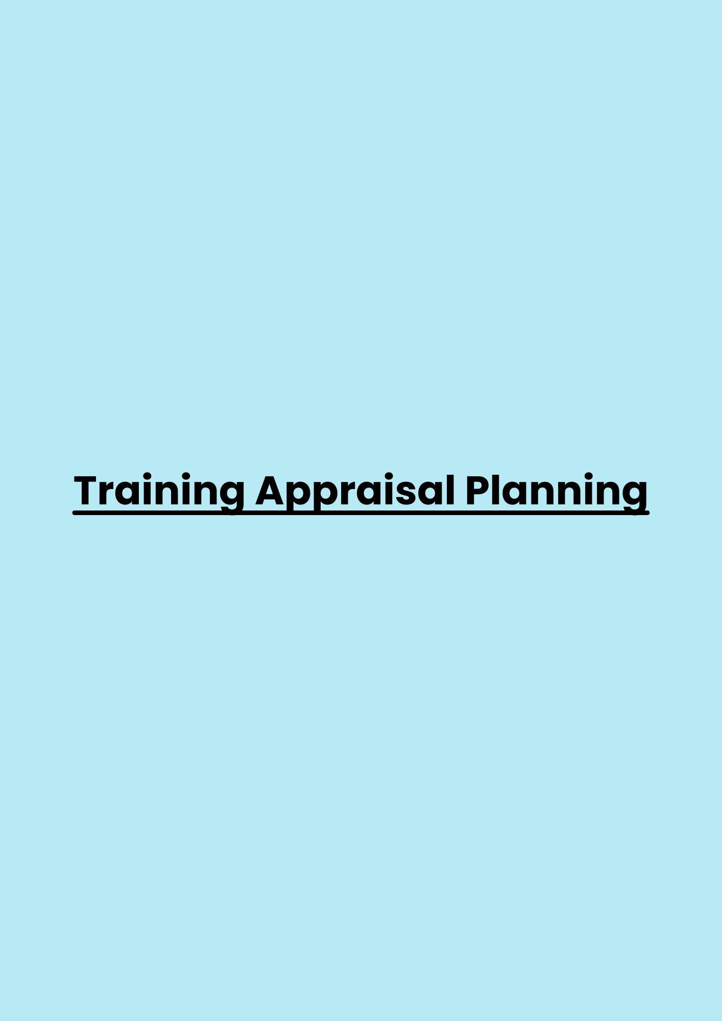 Training Appraisal Planning pelatihan Appraisal Planning di jakarta