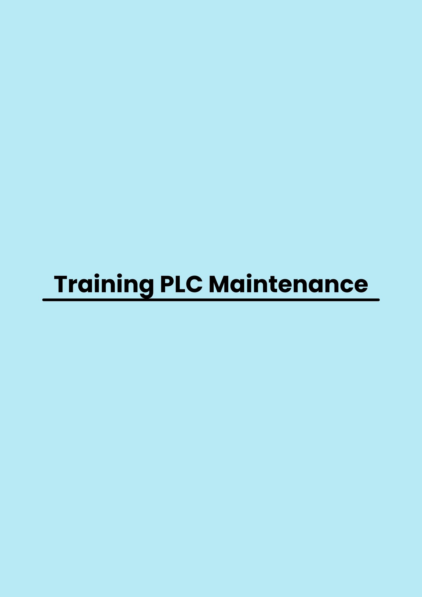 Training PLC Maintenance pelatihan PLC Maintenance di jakarta