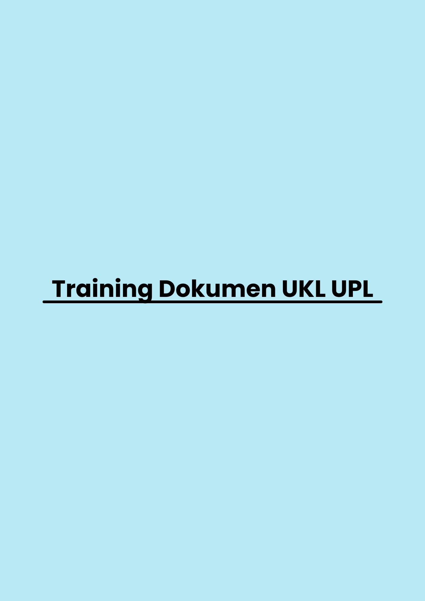 pelatihan Dokumen UKL UPL di jakarta