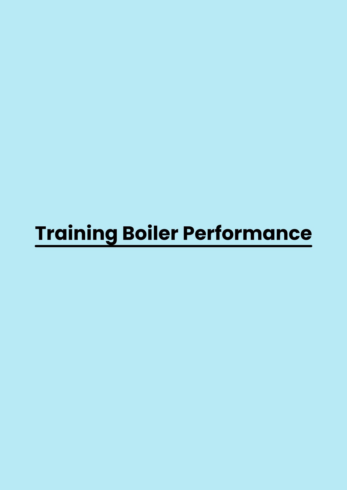 Training Boiler Performance pelatihan Boiler Performance di jakarta