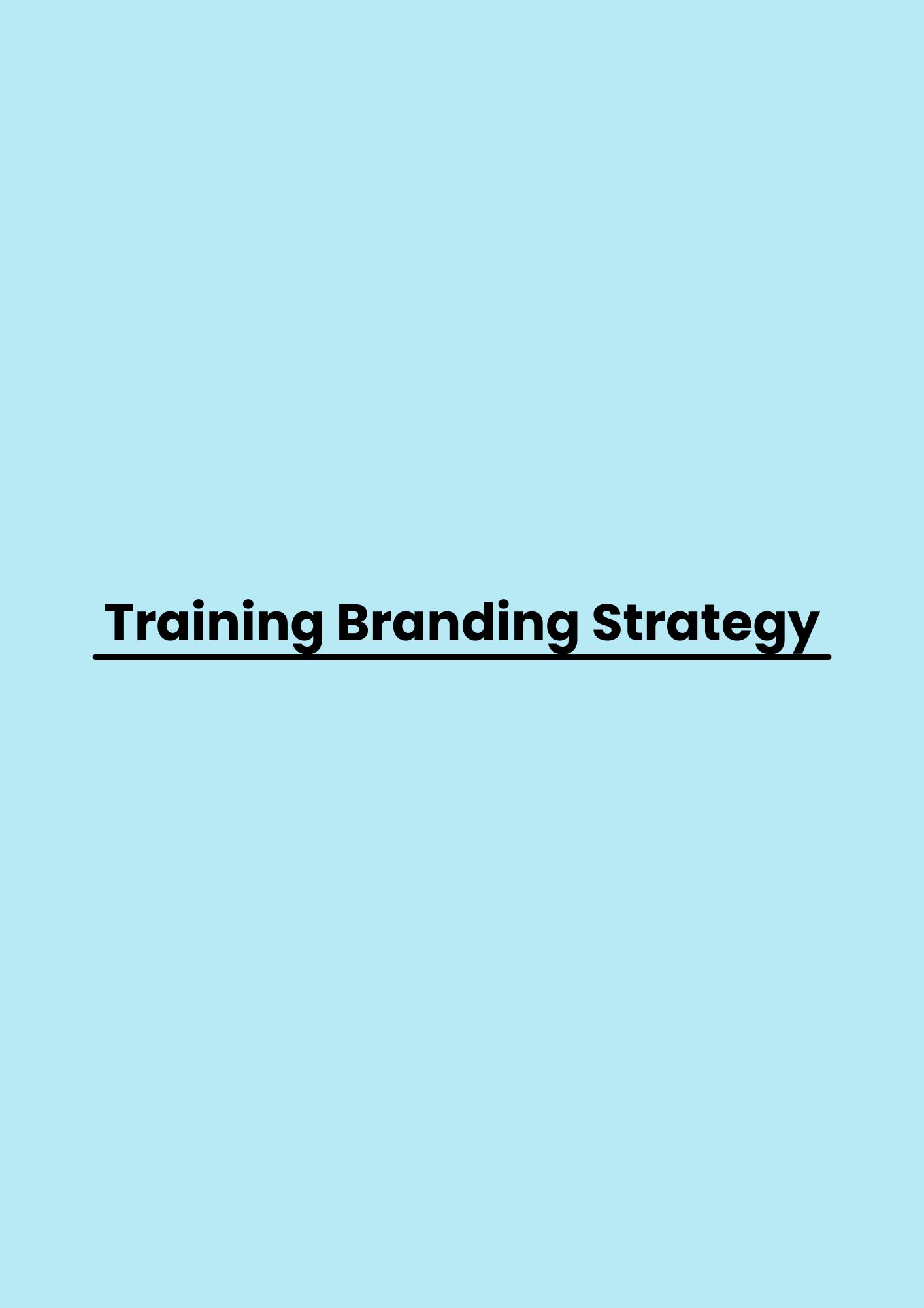 Training Branding Strategy pelatihan Branding Strategy di jakarta