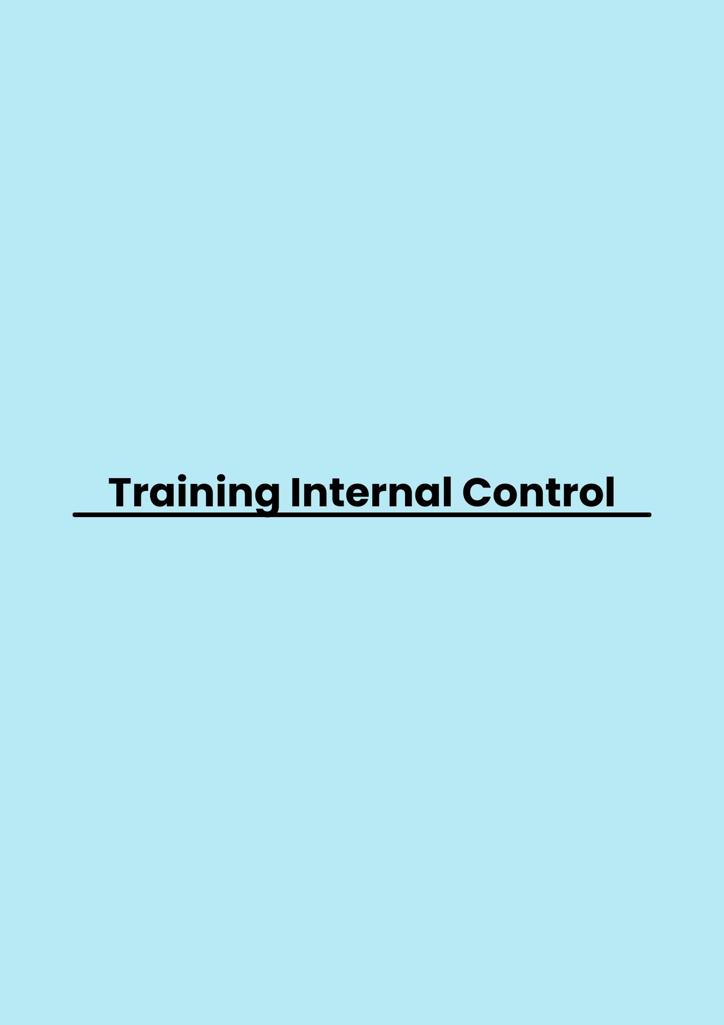 pelatihan Internal Control di jakarta